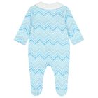 Baby Boys Blue Zig Zag Babygrow Gift Set  , 1, hi-res