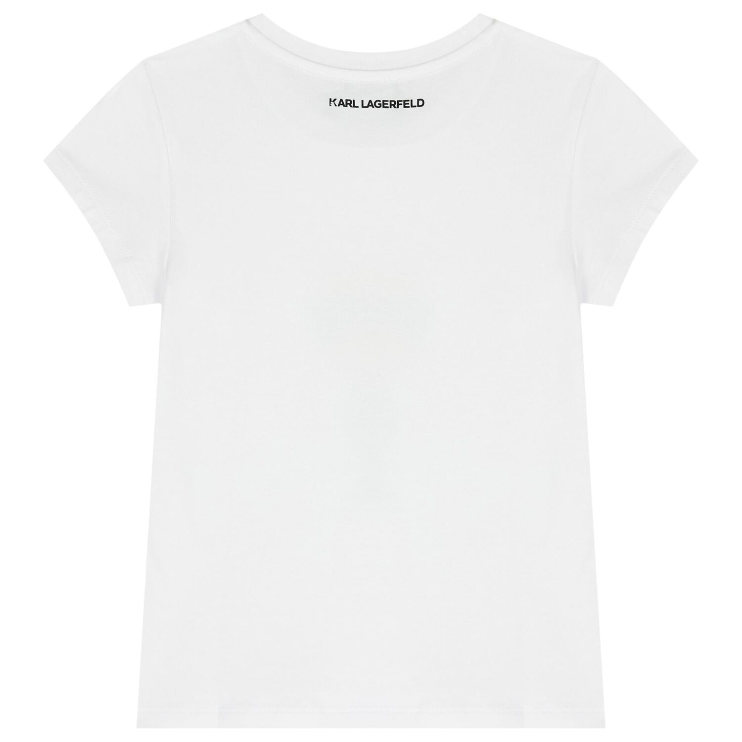 Girls White Choupette Logo T-Shirt, 1, hi-res image number null