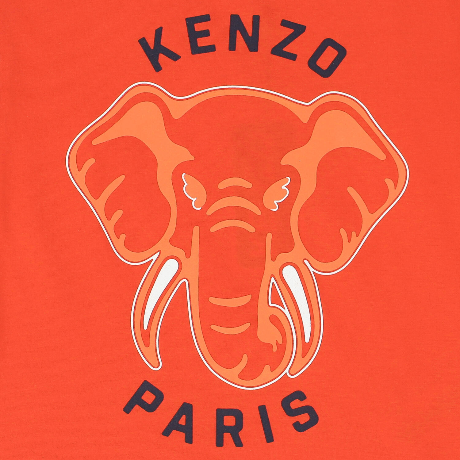 Girls Orange Elephant Logo T-Shirt, 2, hi-res