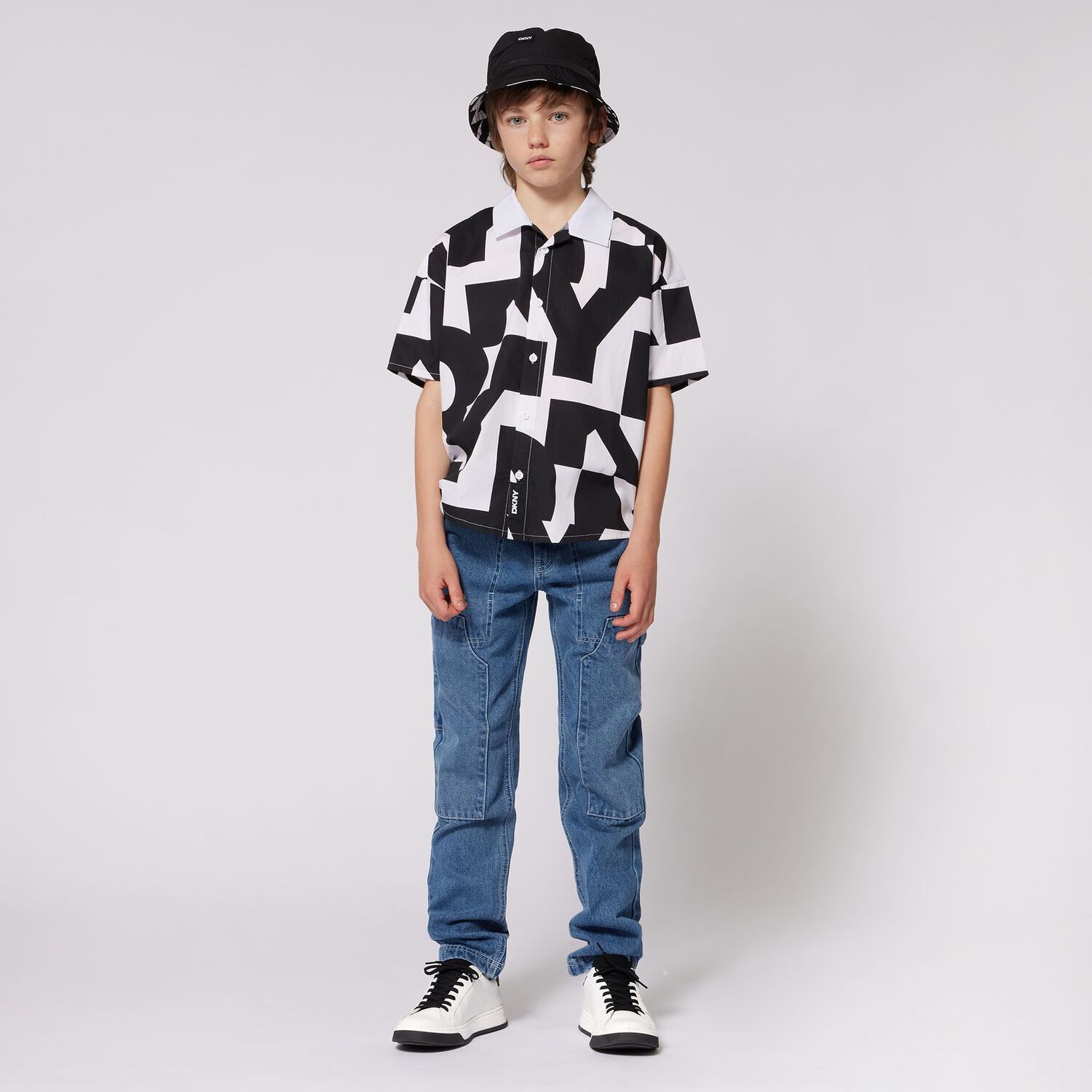 Black & White Logo Reversible Hat, 1, hi-res image number null