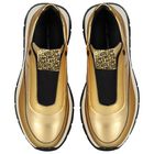 Girls Gold Logo Trainers, 1, hi-res