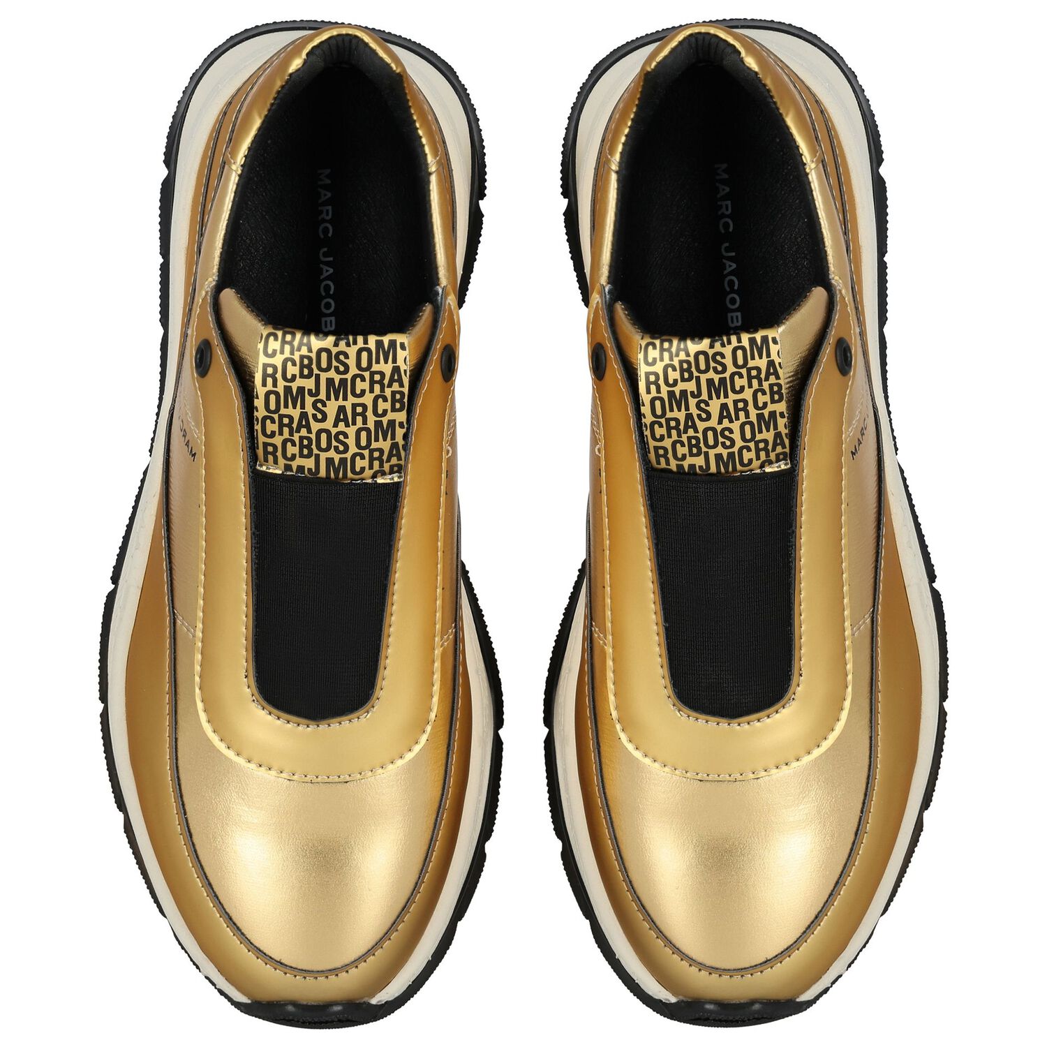 Girls Gold Logo Trainers, 1, hi-res image number null