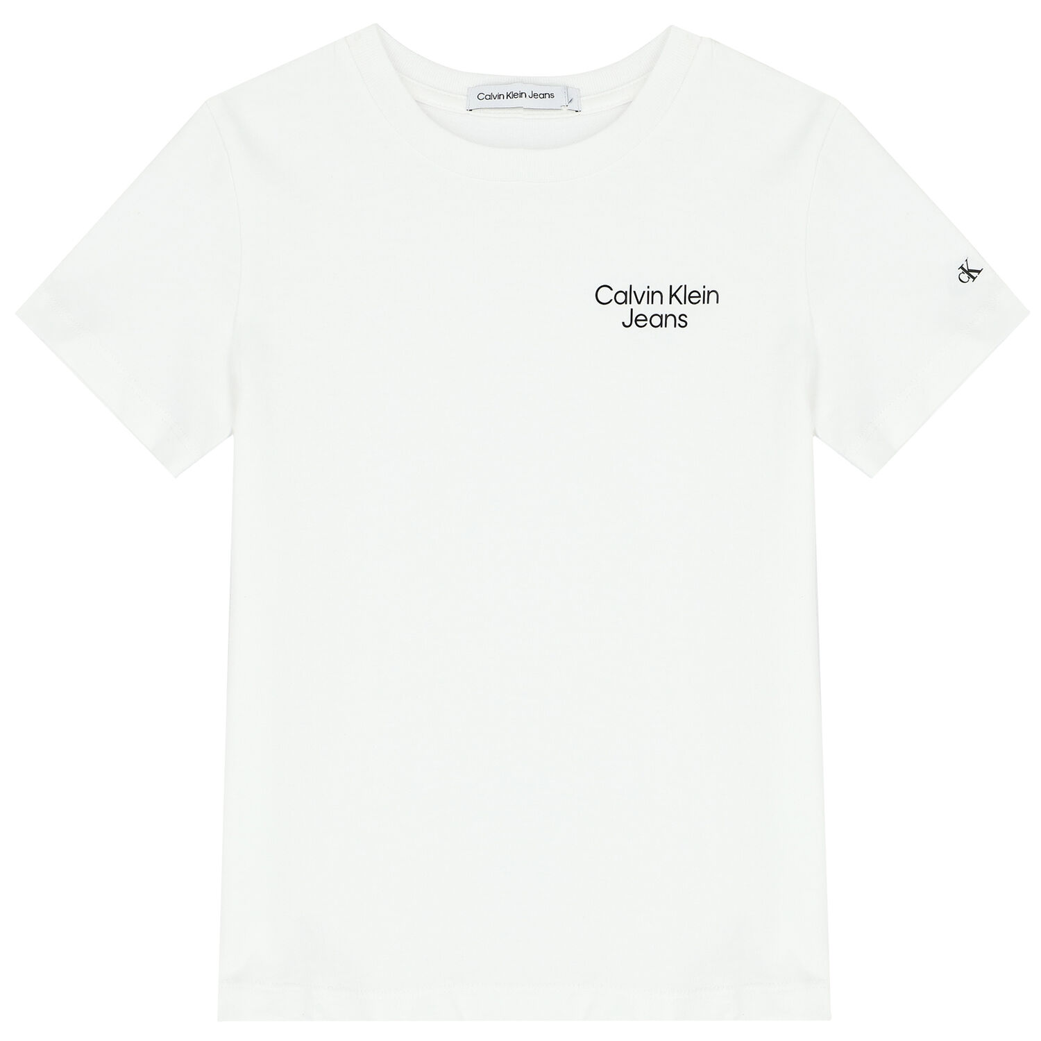 Boys White Logo T-Shirt, 4, hi-res