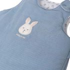 Baby Boys Blue Bunny Sleeping Bag, 1, hi-res