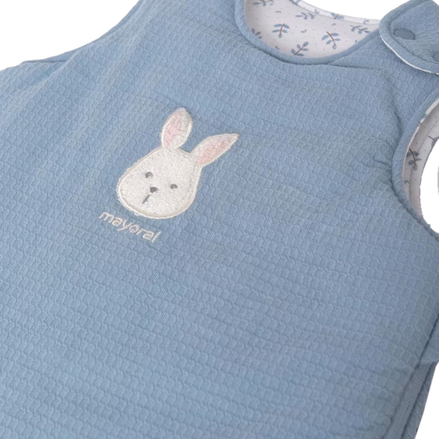 Baby Boys Blue Bunny Sleeping Bag, 1, hi-res