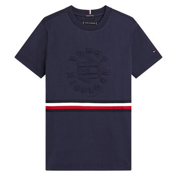 Boys Navy Logo T-Shirt