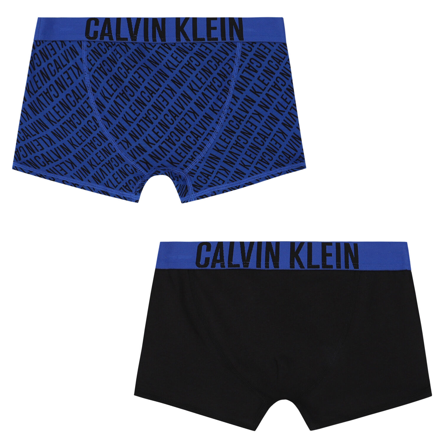Boys Black & Blue Logo Boxer Shorts ( 2-Pack ), 1, hi-res
