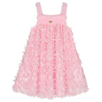 Girls Pink Sequin Tulle Dress