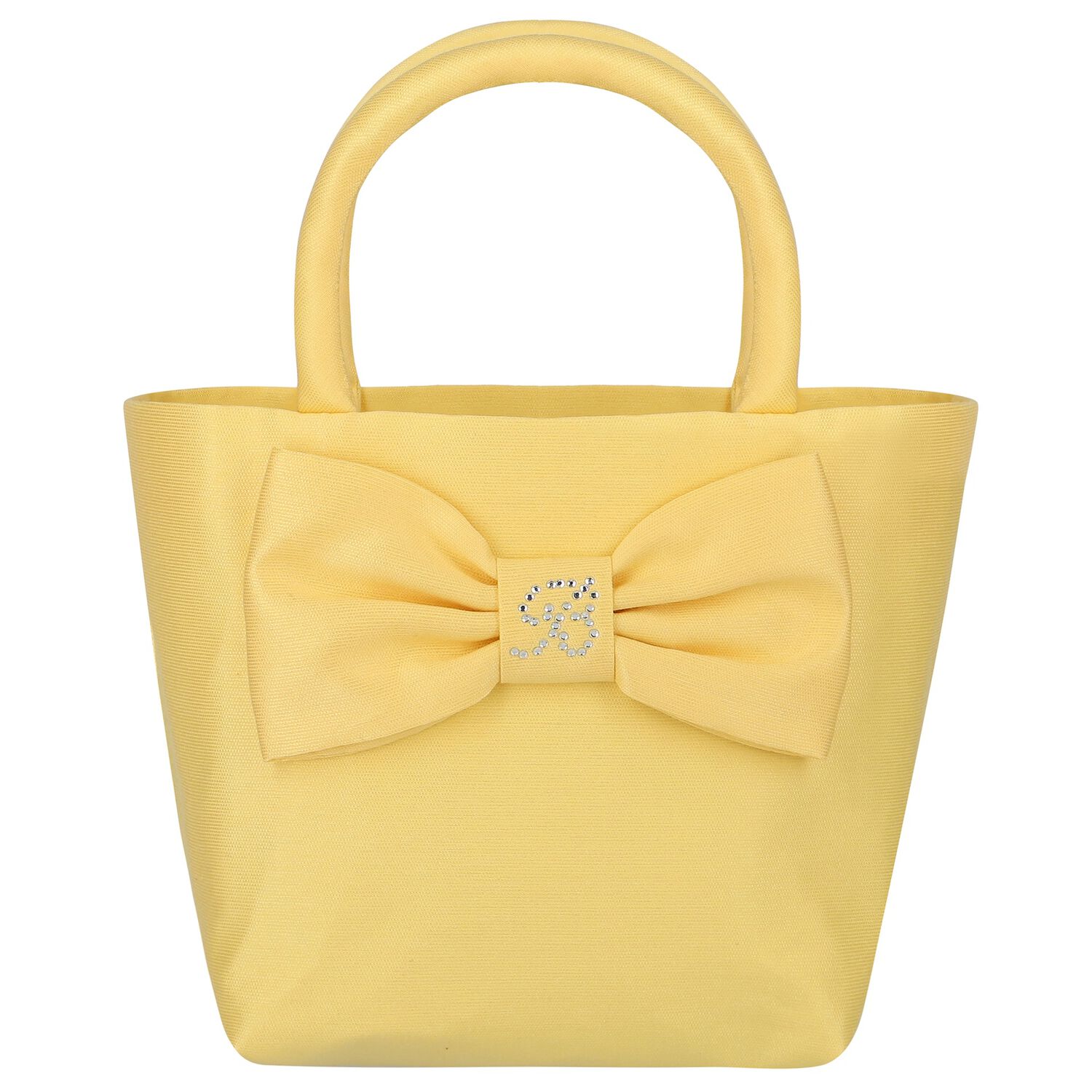 Girls Yellow Logo Bow Hand Bag, 1, hi-res image number null