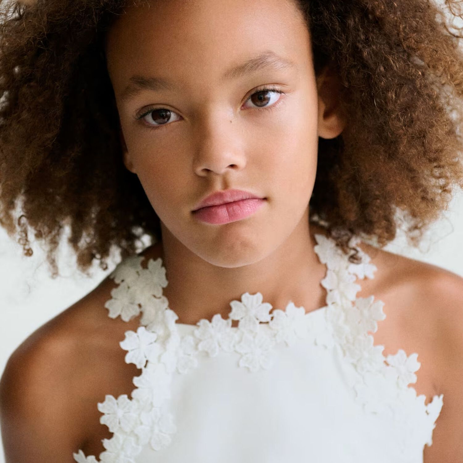 Girls White Lace Top, 1, hi-res