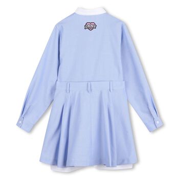 Girls Blue Logo Dress