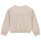 Girls Beige Wide Leg Trouser Set, 1, hi-res