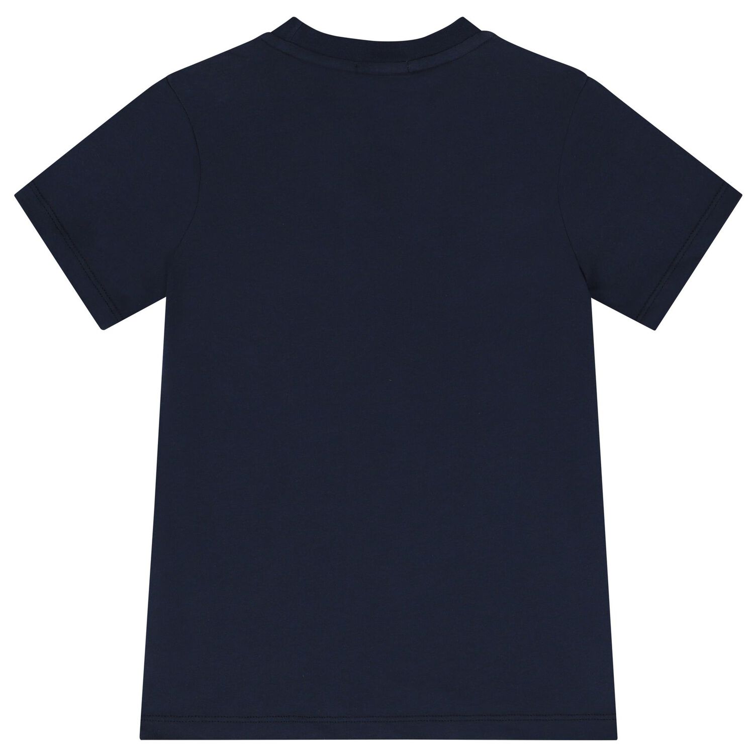 Boys Navy & Gold Logo T-Shirt, 2, hi-res