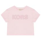 Girls Pink Logo T-Shirt, 2, hi-res