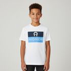 Boys White Logo T-Shirt, 1, hi-res