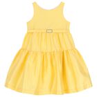 Girls Yellow Dress, 1, hi-res