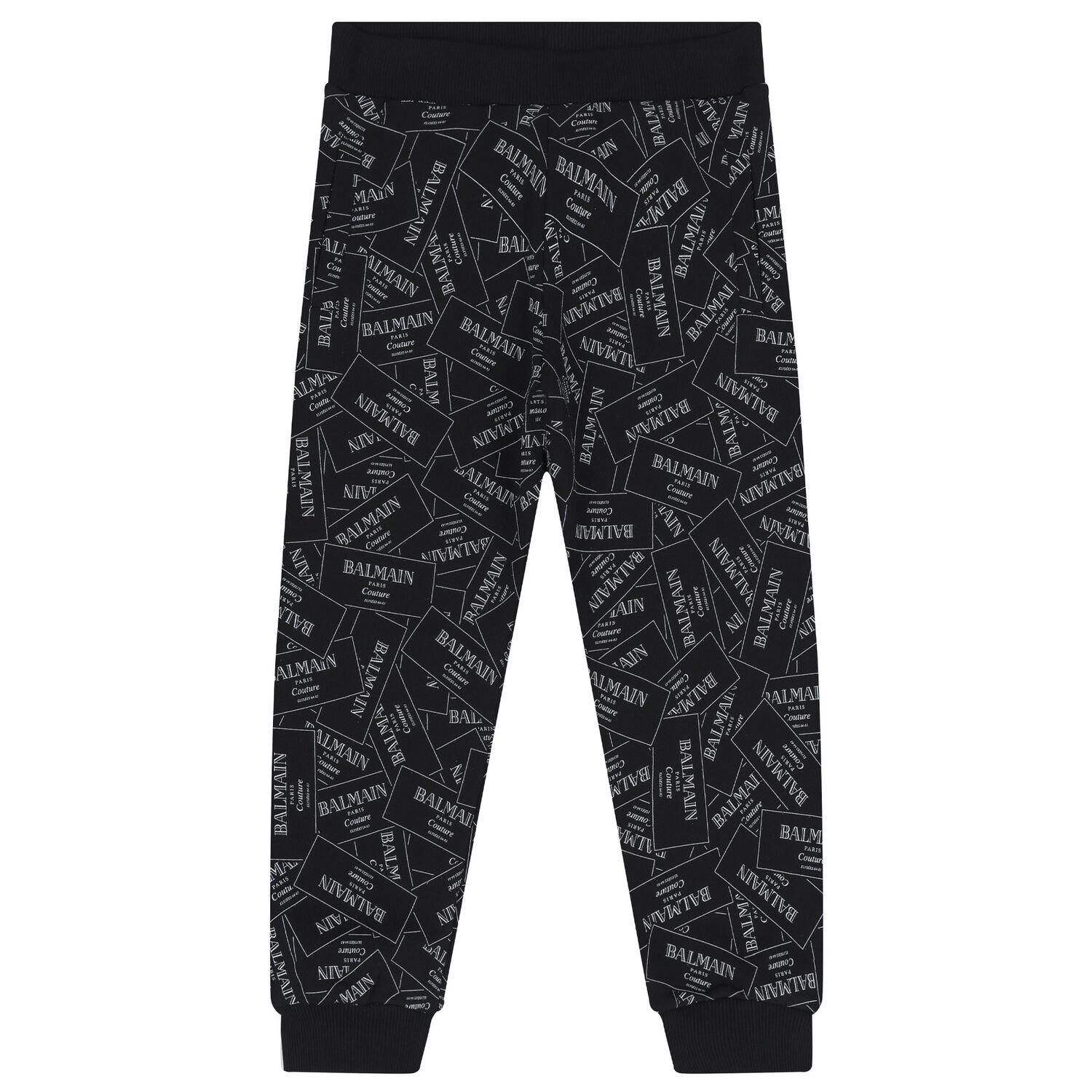 Black & White Logo Joggers, 1, hi-res