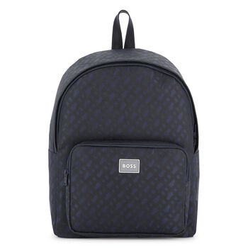 Navy Blue Logo Backpack
