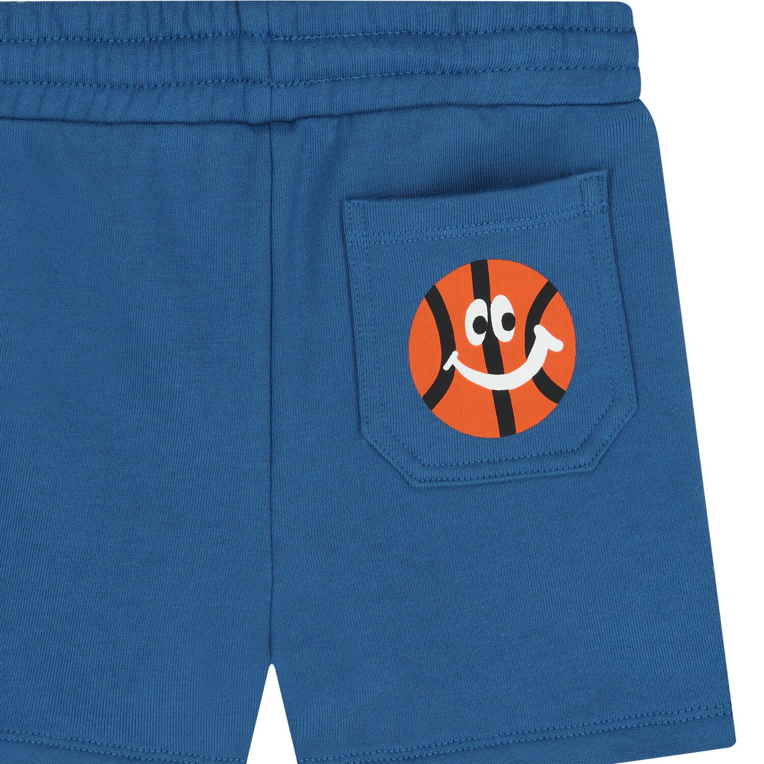 Younger Boys Blue Basketball Shorts, 1, hi-res