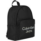 Black Logo Backpack, 1, hi-res