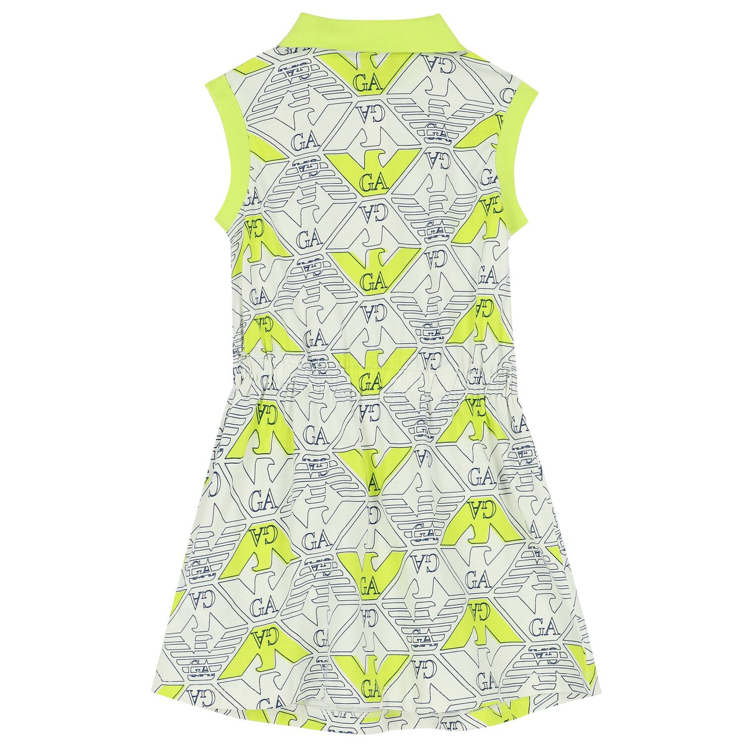 Girls Ivory Logo Polo Dress, 1, hi-res