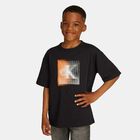 Boys Black Logo T-Shirt, 1, hi-res