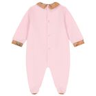 Baby Girls Pink & Beige Geo Map Babygrow Gift Set, 2, hi-res