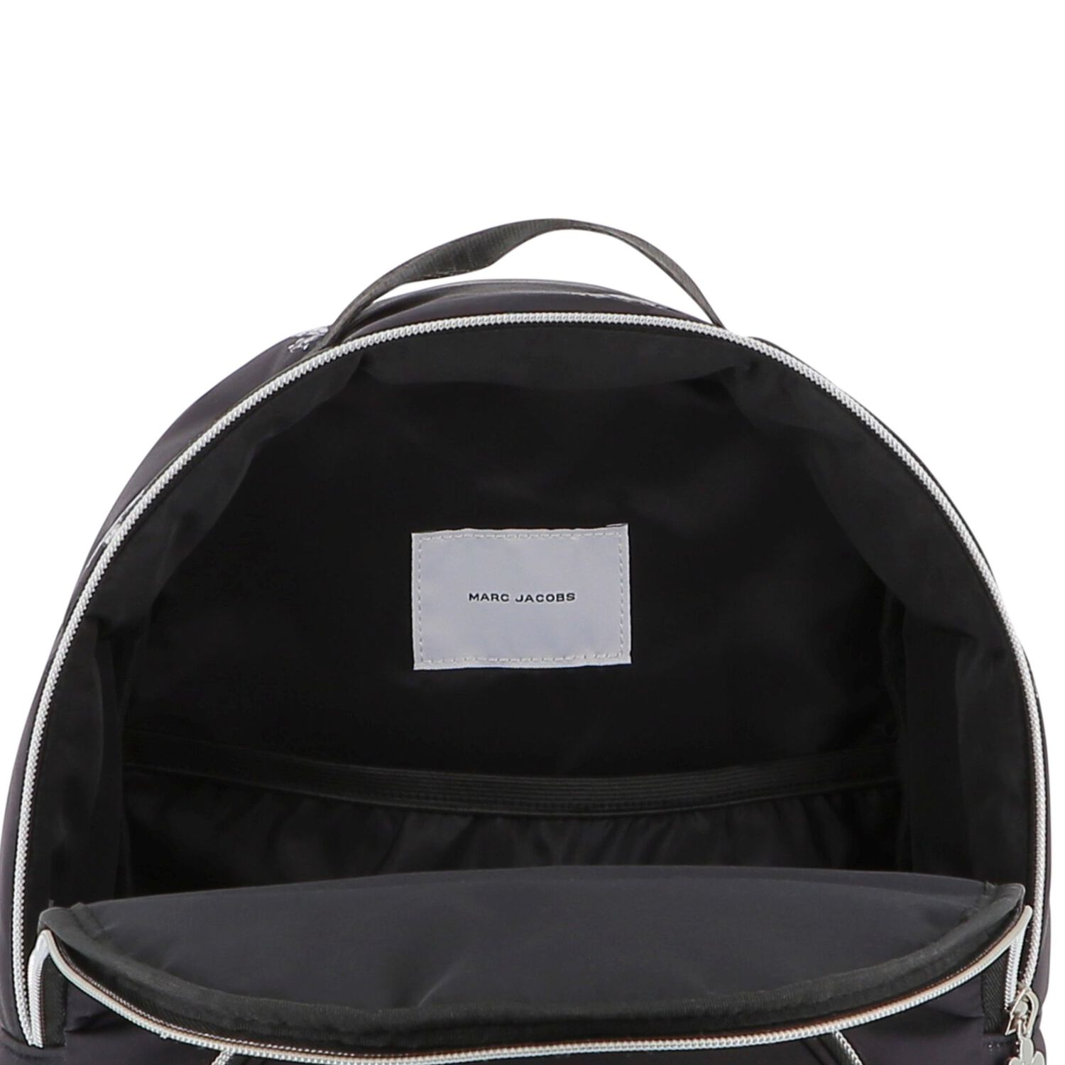 Girls Black Logo Backpack, 1, hi-res