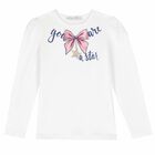 Girls White & Navy Skirt Set, 1, hi-res