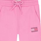 Girls Pink Embellished Logo Joggers, 2, hi-res