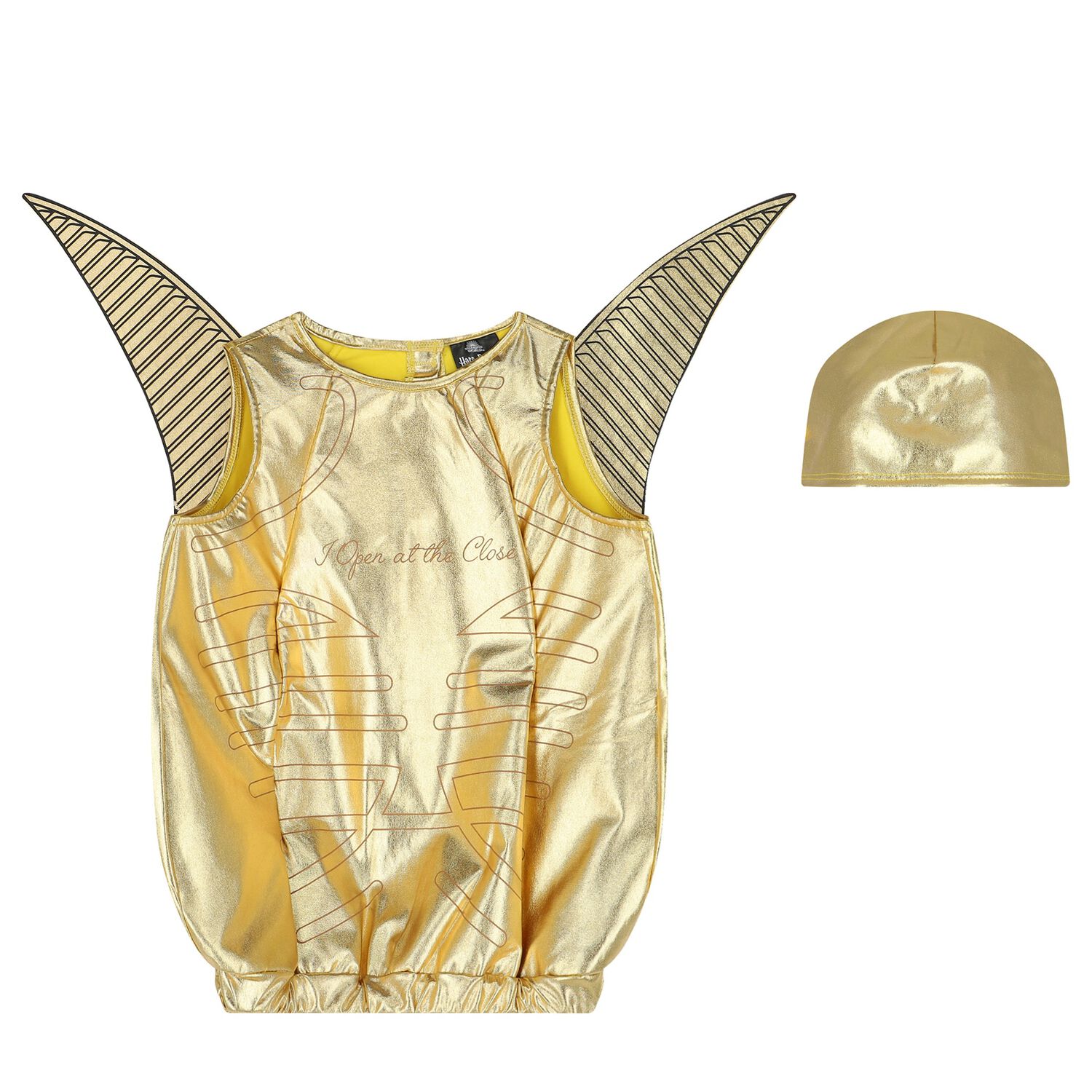 Girls Golden Snitch Costume, 1, hi-res image number null