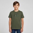 Boys Green Logo T-Shirt, 3, hi-res