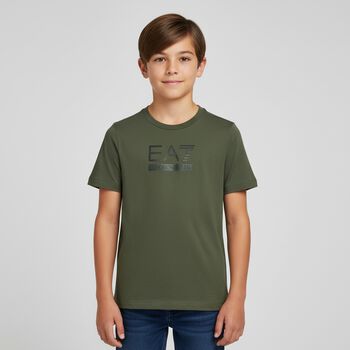 Boys Green Logo T-Shirt