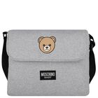 Grey Teddy Bear Baby Changing Bag, 6, hi-res