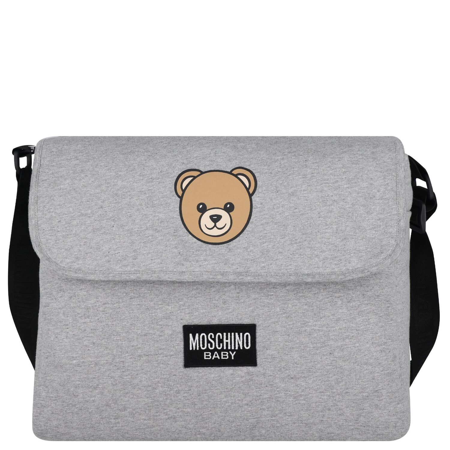 Grey Teddy Bear Baby Changing Bag, 6, hi-res