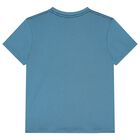 Boys Blue Logo Shorts Set, 1, hi-res