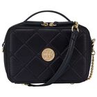 Girls Black Quilted Handbag, 1, hi-res