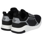 Black & White Logo Trainers, 1, hi-res