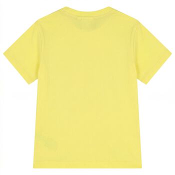 Boys Mini Me Yellow Logo T-Shirt