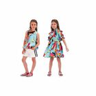 Girls Blue Printed Blouse, 1, hi-res