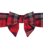 Baby Girls Red Bow Tartan Headband, 1, hi-res