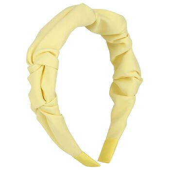 Girls Yellow Crepe Headband