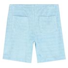 Boys Blue Logo Shorts Set, 1, hi-res