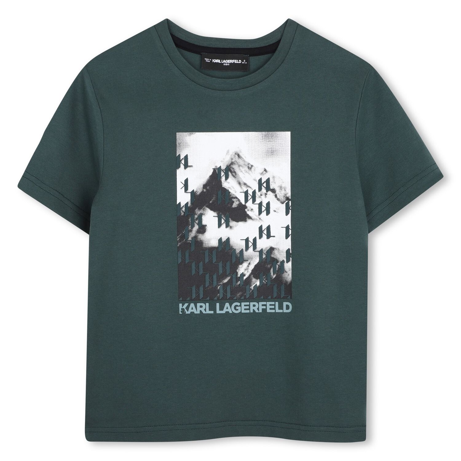 Boys Green Logo T-Shirt, 1, hi-res