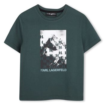 Boys Green Logo T-Shirt