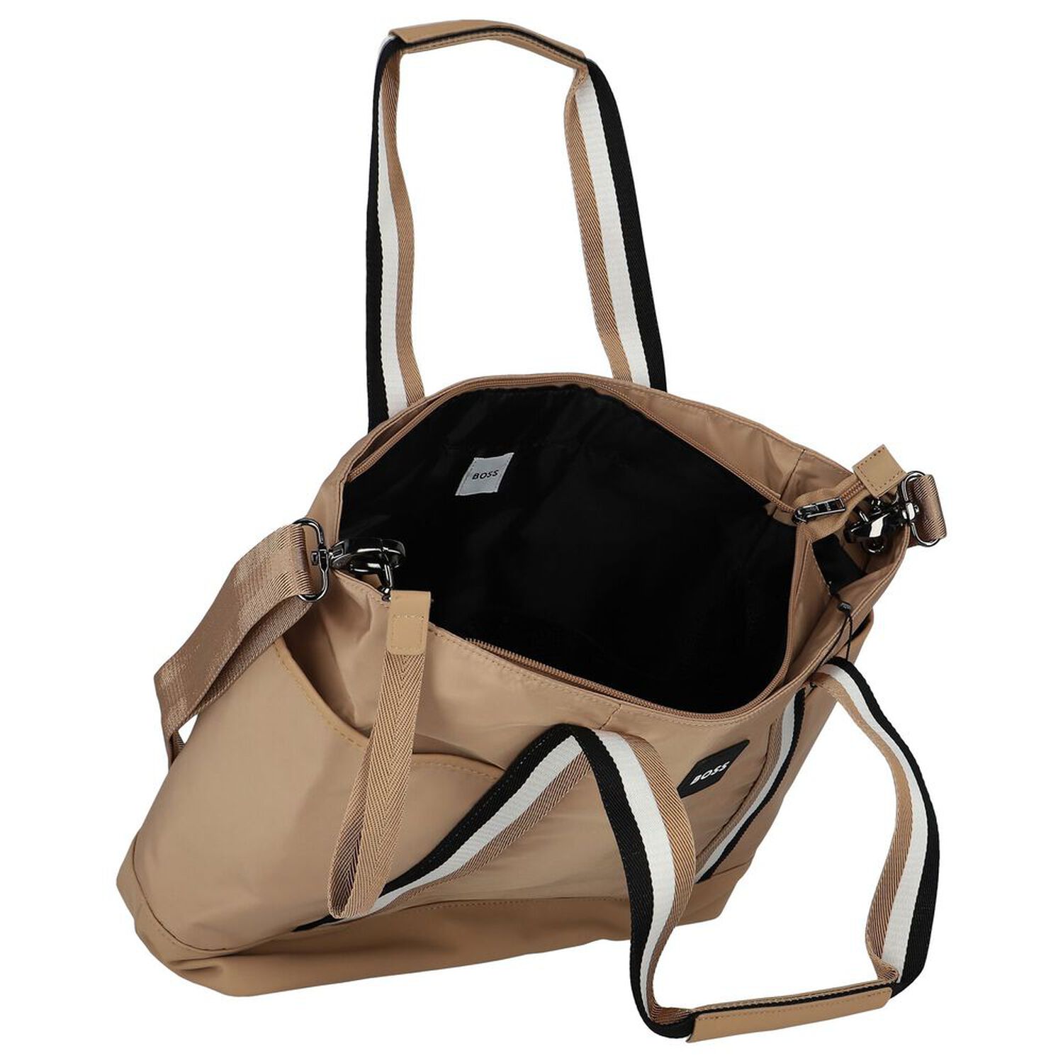 Beige Logo Baby Changing Bag, 1, hi-res