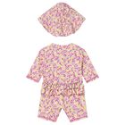 Baby Girls Multi-Coloured Floral Sun Suit Set, 1, hi-res