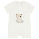 Ivory Teddy Bear Romper Gift Set, 1, hi-res