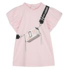 Younger Girls Pink Logo Bag Dress, 2, hi-res