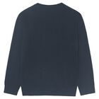 Boys Navy Blue Knitted Jumper, 3, hi-res